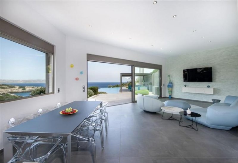 Kokkino Chorio Kreta, Kokkino Chorio: Traumvilla mit makelloser Aussicht mit einer privaten Bucht zu verkaufen Haus kaufen